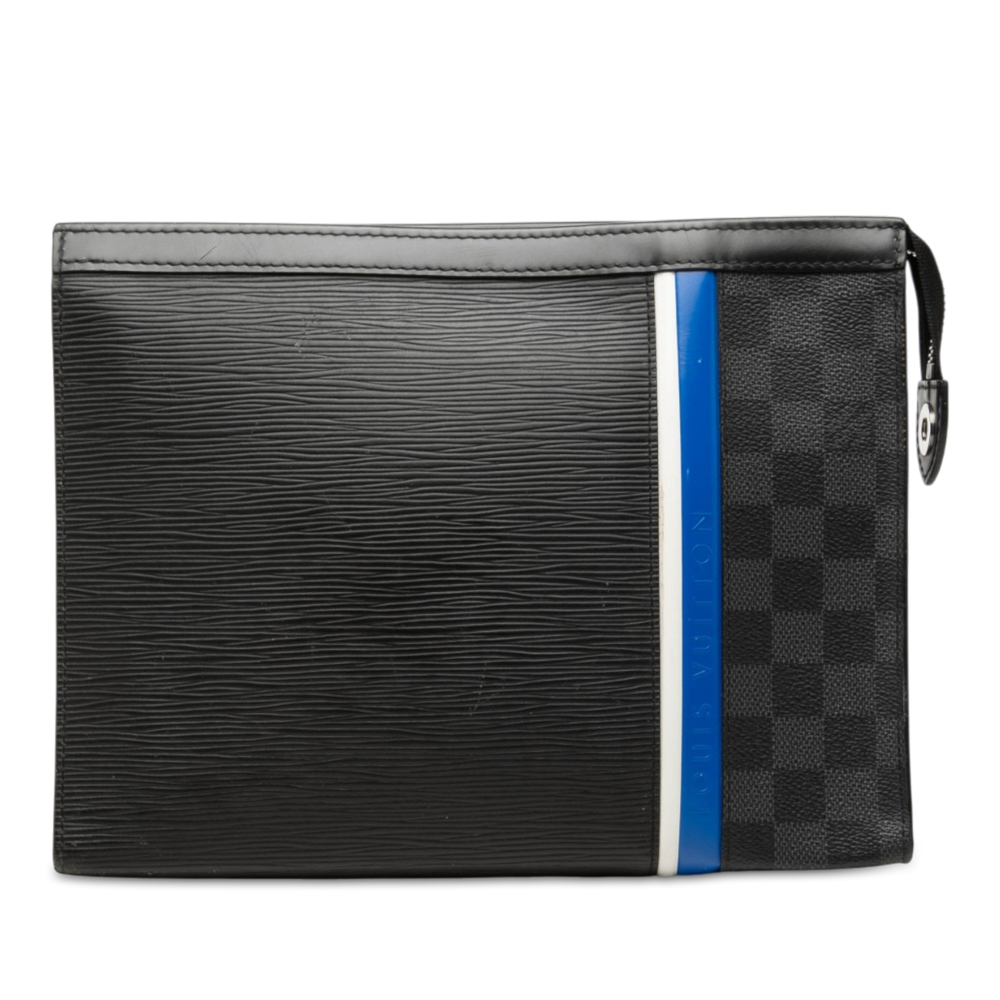 Pre-Loved Louis Vuitton Epi and Damier Graphite Stripe Pochette Voyage MM
